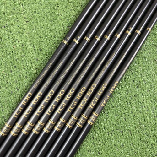 Aldila TGI 100 Iron Shaft Set 2-PW Graphite Tour Grade Stiff Flex .355 Tip