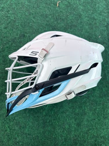 White & Blue Adult Cascade S Helmet (Used) OSFM