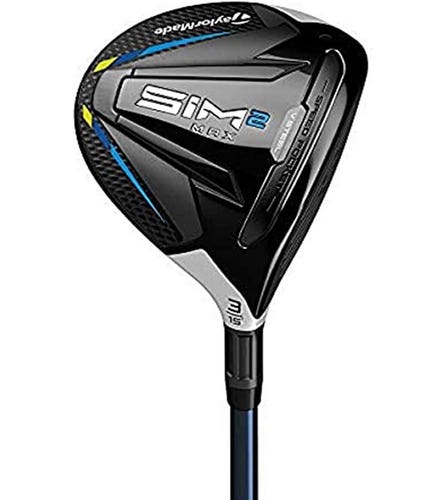 NEW LH TaylorMade SIM2 Max 15* 3 Wood Graphite Ventus Blue 5-R Regular Flex