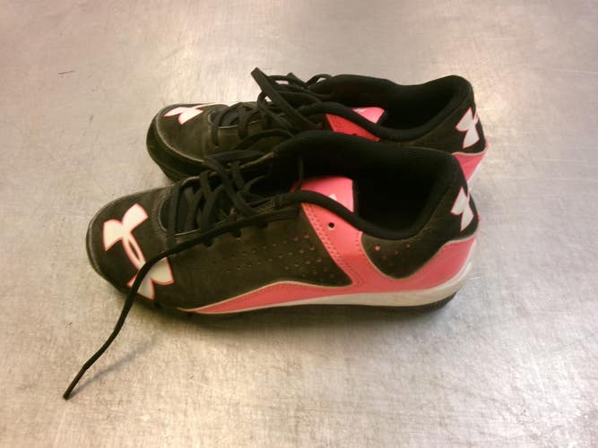 Used Under Armour CLEATS BB/SB Cleats Pink Junior 03.5 11339-S000205228