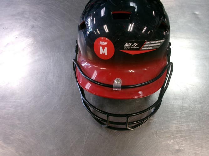 Used Schutt SOFTBALL HELMET W/MASK Batting Helmet w/Mask Navy Blue M/L 11868-S000071141