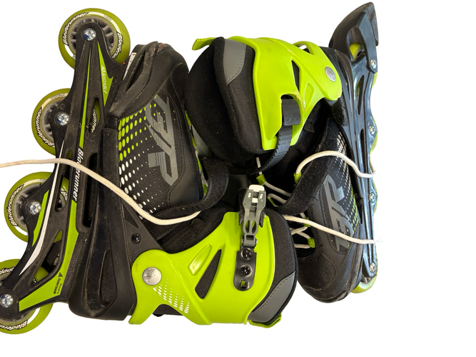Used Rollerblade BLADERUNNER ADJ Senior Rec Fitness Skates Green Adjustable 11682-S000136777