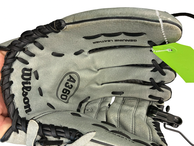 Used Wilson A360 BB/SB Glove LH Throw Black 12" 11682-S000136692