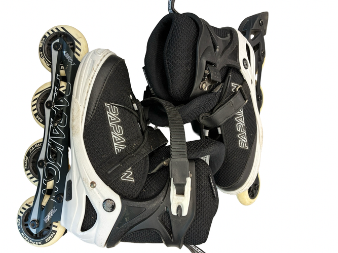 Used PAISON ROLLERBLADES Senior Rec Fitness Skates Black Adjustable 11682-S000136680