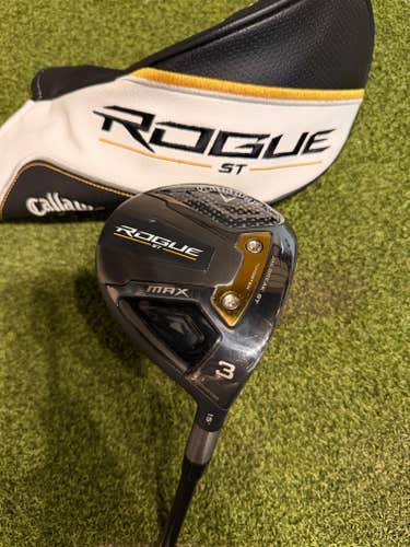 Callaway Rogue ST Max 3 15* Fairway Wood, Tensei Blue Stiff Flex, RH