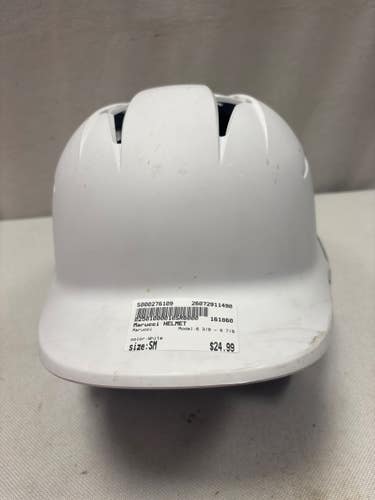 Used Marucci 6 3/8 - 6 7/8 Batting Helmet No Mask White SM 11490-S000276109