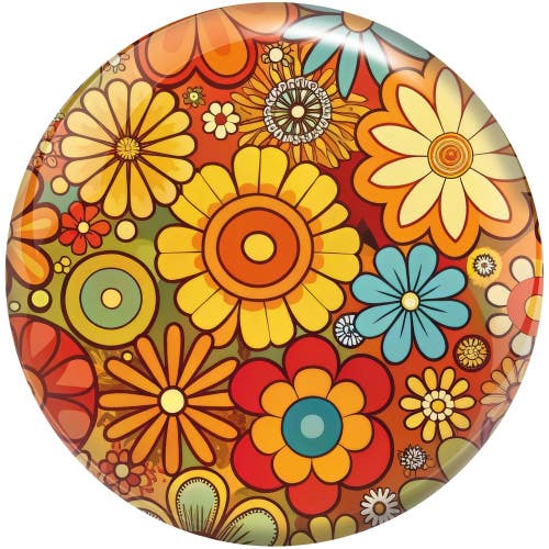 Brunswick Retro Flowers Viz-A-Ball Bowling Ball
