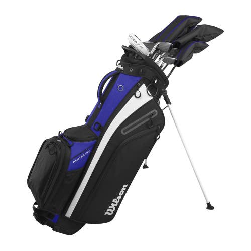 Wilson PlayerFit Men's Complete Golf Set Stand Bag RH Tall Stiff