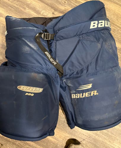 Senior Large Bauer Supreme Pro Hockey Goalie Pants (Used)