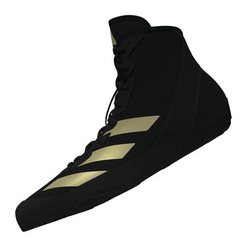 Adidas Adizero Black/Metallic Gold Wrestling Shoes NEW