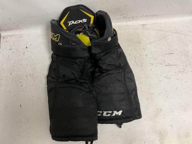 Used CCM TACKS ULTRA Junior Pant Black And Yellow LG 11855-S000207984