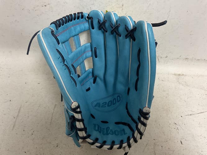 Used Wilson A2000 1777 Baseball Glove RH Throw Royal Blue 12 3/4" 11855-S000207974