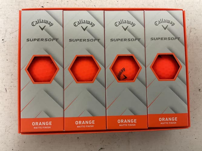 Used Callaway SUPERSOFT 12PK 12 Pack - Golf Balls Orange 11855-S000207970