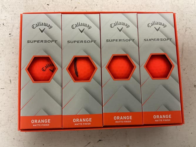 Used Callaway SUPERSOFT 12PK 12 Pack - Golf Balls Orange 11855-S000207968