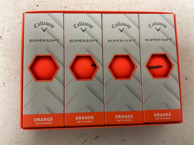 Used Callaway SUPERSOFT 12PK 12 Pack - Golf Balls Orange 11855-S000207967