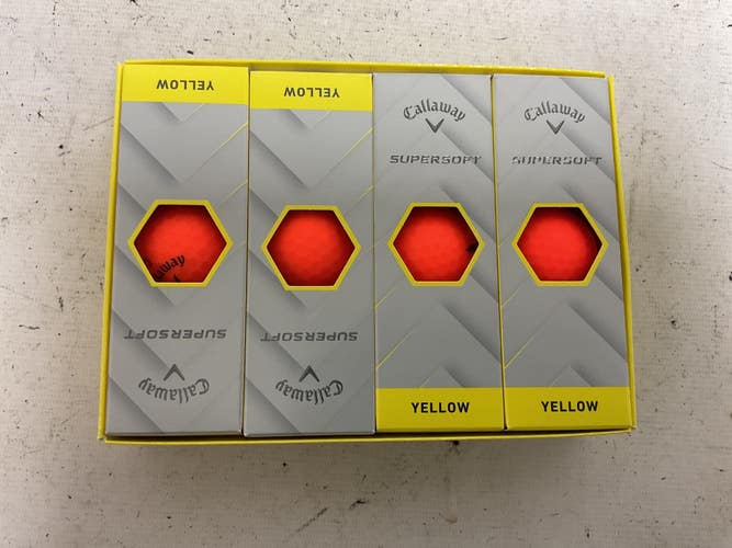 Used Callaway SUPERSOFT 12PK 12 Pack - Golf Balls Yellow 11855-S000207964