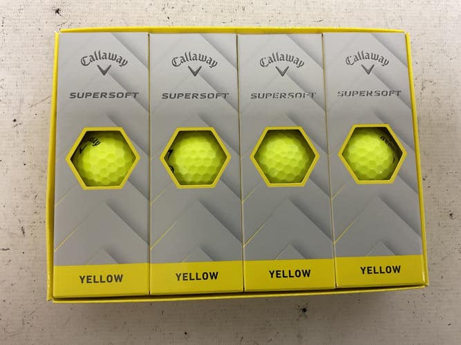 Used Callaway SUPERSOFT 12PK 12 Pack - Golf Balls Yellow 11855-S000207965
