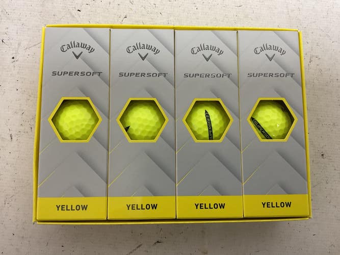 Used Callaway SUPERSOFT 12PK 12 Pack - Golf Balls Yellow 11855-S000207963