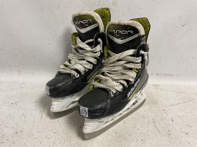 Used Bauer VAPOR X4 Junior Hockey Skate Black And Yellow Junior 03.5 11855-S000207912