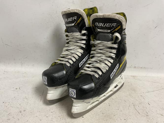 Used Bauer SUPREME M3 Senior Hockey Skate Black And Yellow Senior 6 11855-S000207911