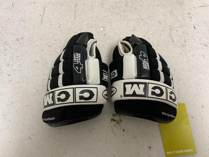 Used CCM 452 TACKS Youth Gloves Black And White 9" 11855-S000207871