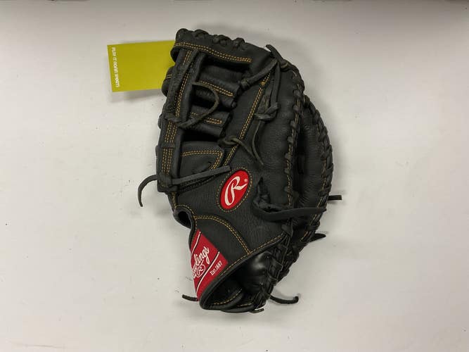 Used Rawlings RFBMB BB/SB First Base RH Throw Black 12 1/2" 11855-S000207850