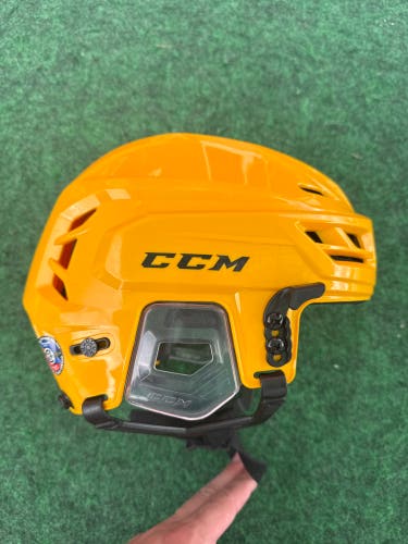 Yellow Medium CCM Tacks 710 Helmet (Used)