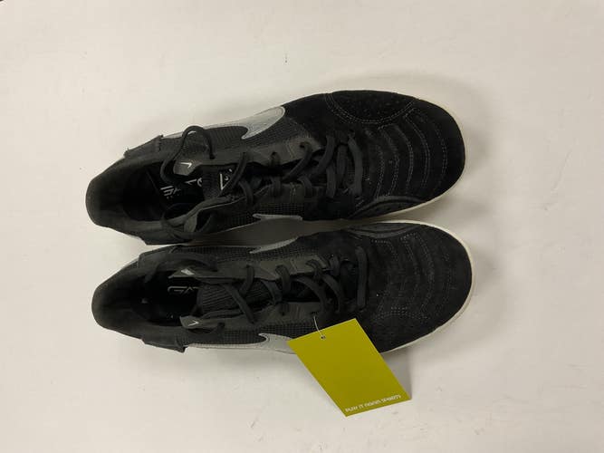 Used Nike DC8466-010 Soccer Indoor Shoes Black And White Senior 9.5 11855-S000207814