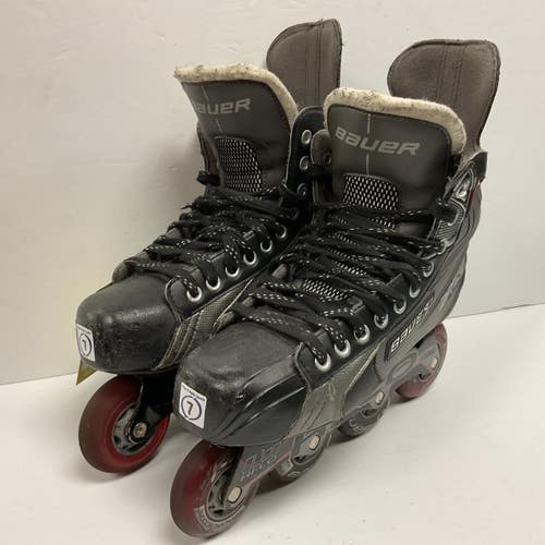 Used Bauer VAPOR XR3 Roller Hockey Skates Black Senior 7 11855-S000207761