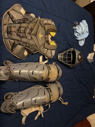Black/Gray All Star System 7 Axis Catcher's Set (Used)