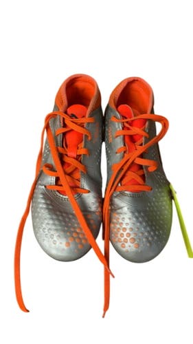 Puma One Soccer Cleats Size 4 Grey/Orange