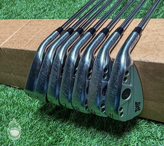 Used RH PXG 0311P Gen 4 Forged Irons 4-PW Elevate 95g Stiff Flex Steel Golf Set