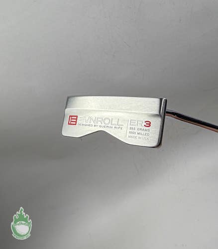 Used Right Handed EVNROLL ER3 Chrome 32" Milled Putter Steel Golf Club