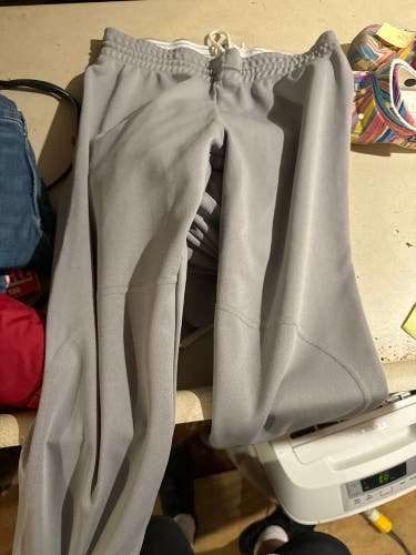 Gray Unisex XL Youth Majestic Game Pants (Used)