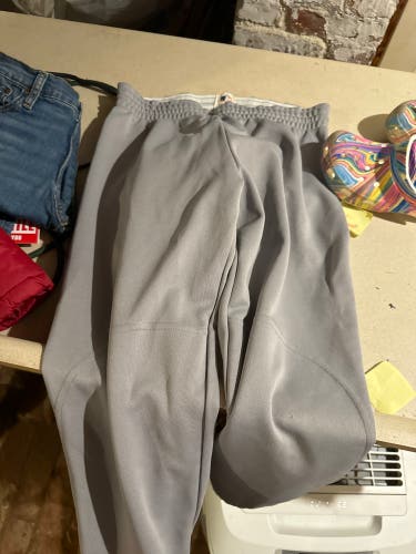 Gray Unisex XL Youth Majestic Game Pants (Used)