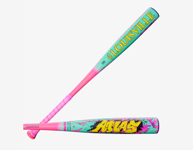 2026 Louisville Slugger Atlas Alloy BBCOR "Wildstyle" Certified Bat (-3) 30 oz 33" (New in wrapper)