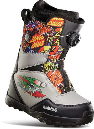 NEW ThirtyTwo Youth Lashed Santa Cruz Snowboard Boots - Men's Size 3.0 / Women's Size 4.0