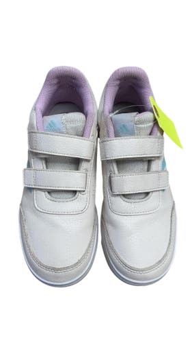 Adidas Kids Velcro Sneakers - Size 3 - Beige/Pink/Blue