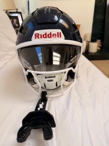 Blue Adult Large Riddell Axiom Helmet (Used)
