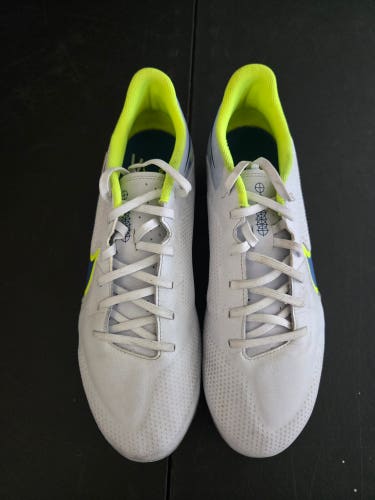 Nike Tiempo Leggend 9 Academy MG 'Grey Dark Marina Blue' Sz 10