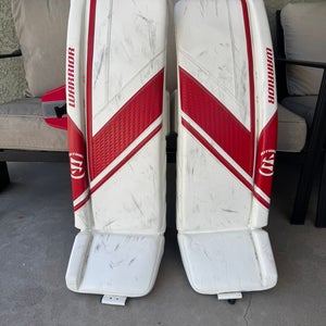 36" Warrior Ritual G6 E+ Goalie Leg Pads (Used)