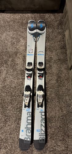 Unisex 2021 152 cm Blizzard Brahma 88 Skis With Bindings Max Din 10 (Used)