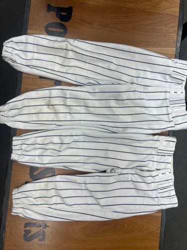 (2 pairs)Youth XS & Small Baseball Pants white/blue