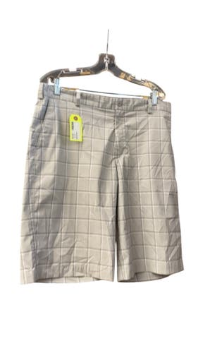 Nike Size 36 Grey Plaid Golf Shorts