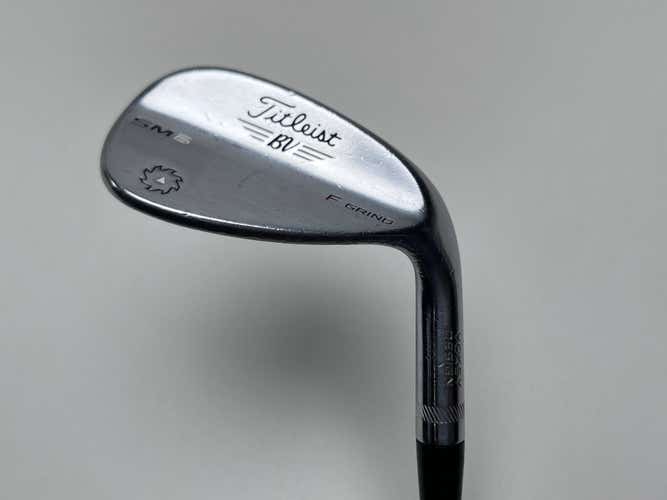 Titleist Vokey SM6 Tour Chrome Wedge 56* 14 Bounce F-Grind Wedge Steel Mens RH