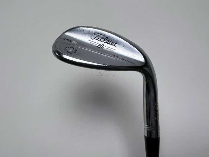 Titleist Vokey SM6 Tour Chrome Wedge 58* 8 Bounce M-Grind Wedge Steel Mens RH