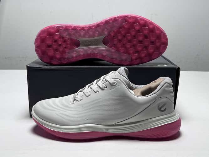 ECCO W LT1 Waterproof Golf Shoes White Women's SZ 9-9.5 (EU 40) NIB
