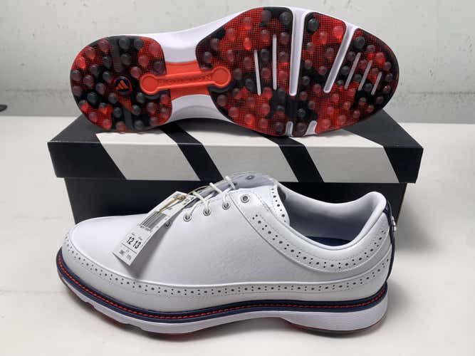 Adidas MC80 Waterproof Golf Shoes White Men's SZ 12 NIB