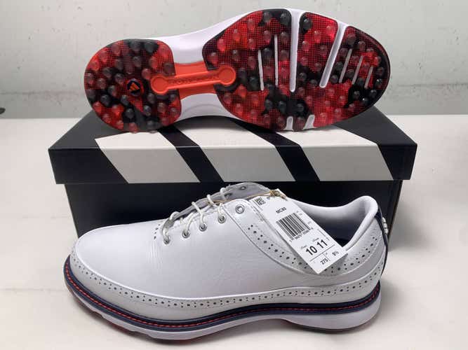 Adidas MC80 Waterproof Golf Shoes White Men's SZ 10 NIB
