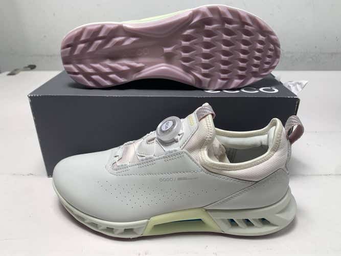 ECCO W Biom C4 BOA Golf Shoes White Women's SZ 7-7.5 (EU 38) NIB